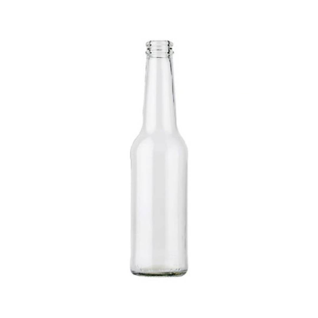 glasflaska 275ml med kronkapsyl för drycker och livsmedel