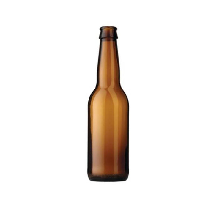 Amber ölflaska 330ml för hantverksöl
