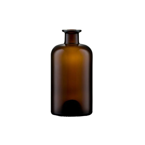 Amber glasflaska 500ml för drycker och livsmedel