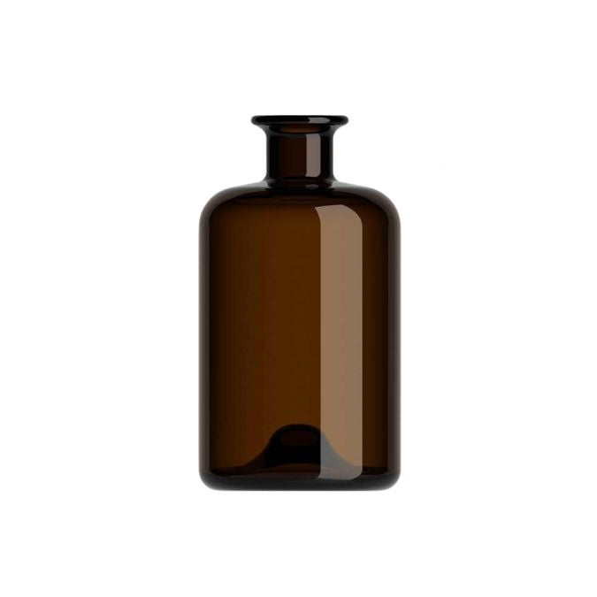 Brun glasflaska 700ml för drycker och livsmedel