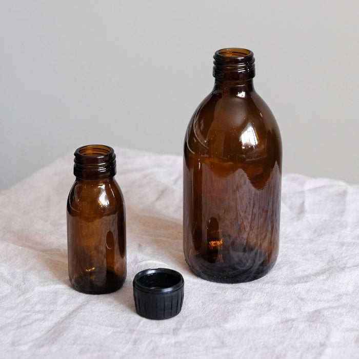 glasflaska 40ml för drycker och livsmedel
