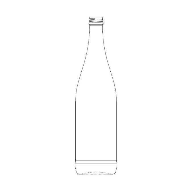 glasflaska för drycker och livsmedel