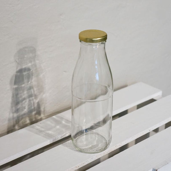 glasflaska 500 ml med skruvkork för drycker och livsmedel