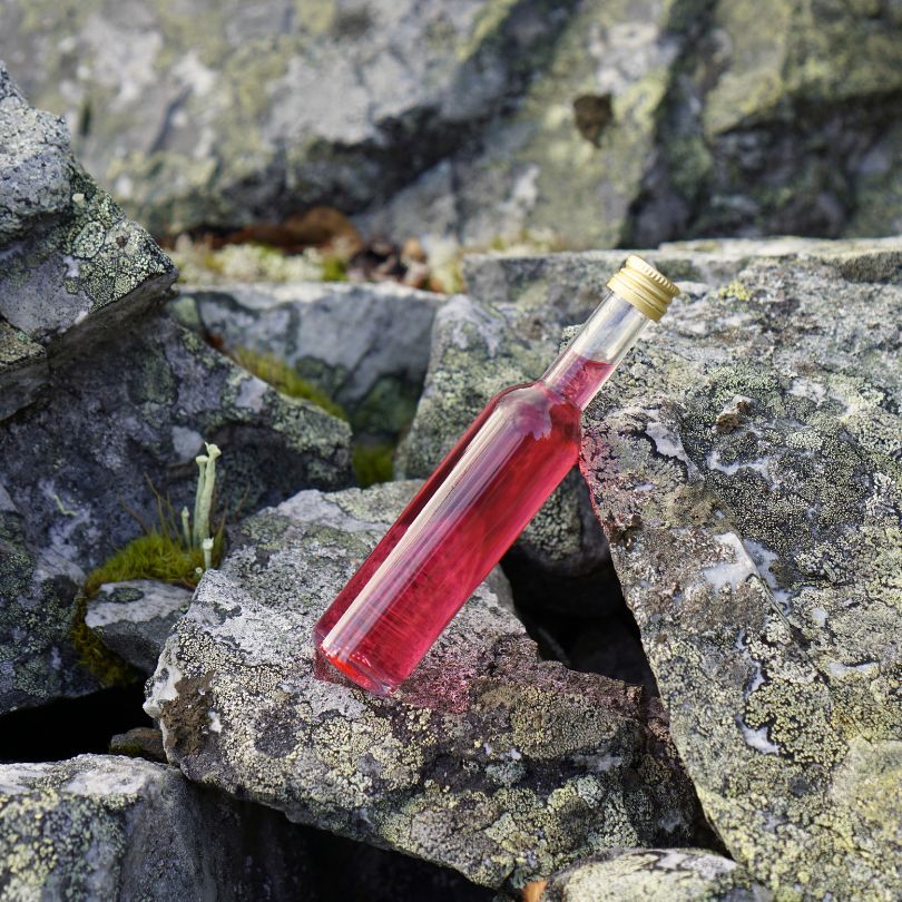 mini glasflaska 50ml för dryck