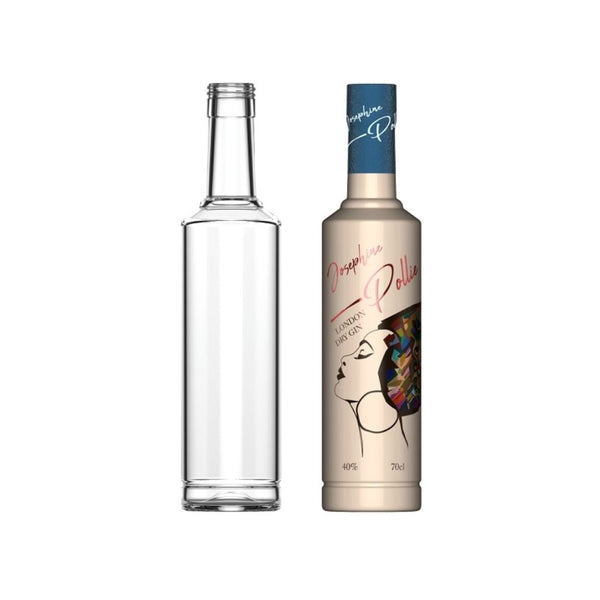 glasflaska 1000ml för drycker och livsmedel