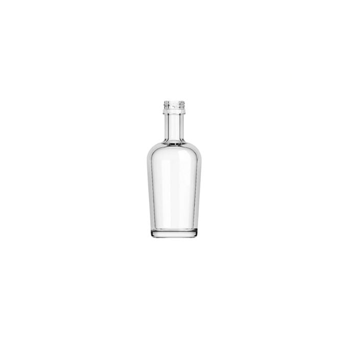 Transparent glasflaska 375ml för drycker och livsmedel