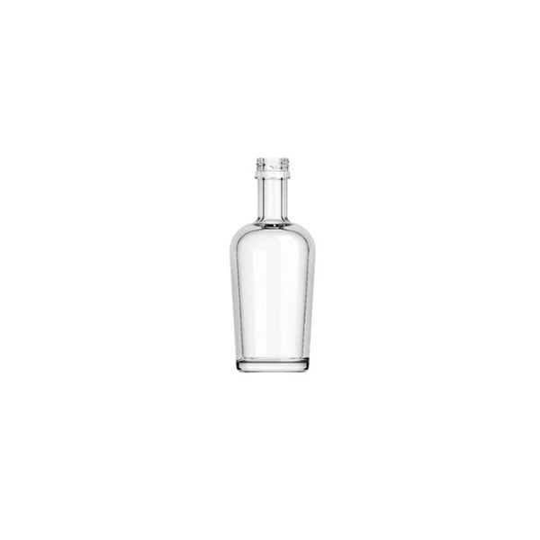 Transparent glasflaska 375ml för drycker och livsmedel