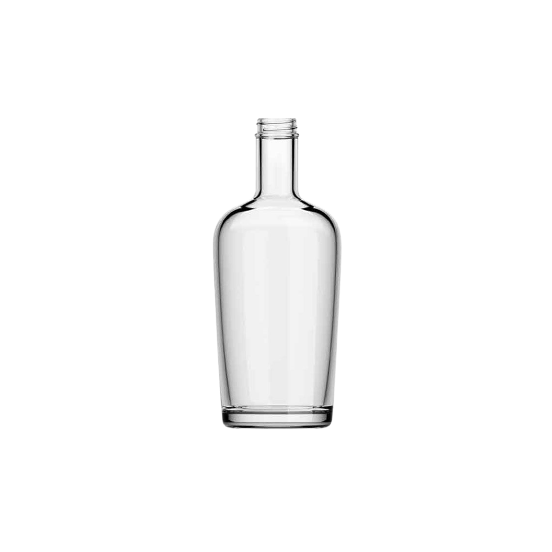 Transparent glasflaska 700ml för drycker och livsmedel