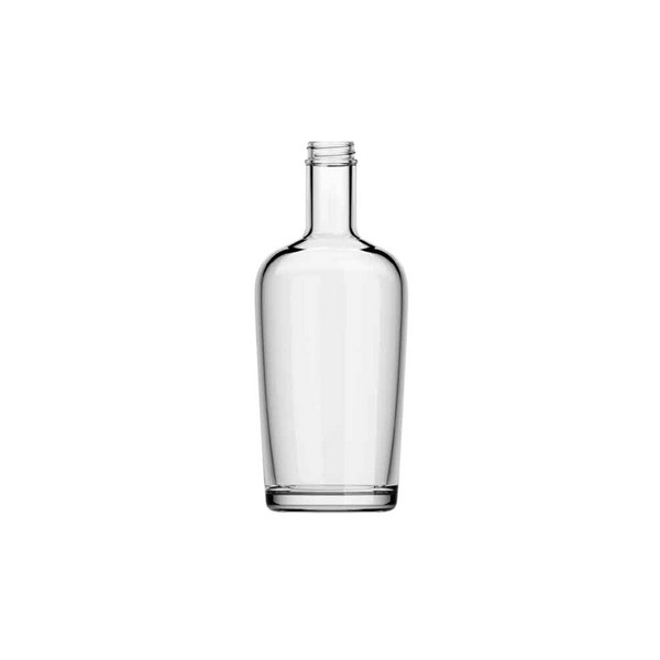 Transparent glasflaska 700ml för drycker och livsmedel