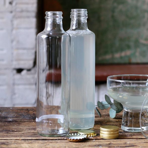 glasflaska 250ml för juice och kalla drycker