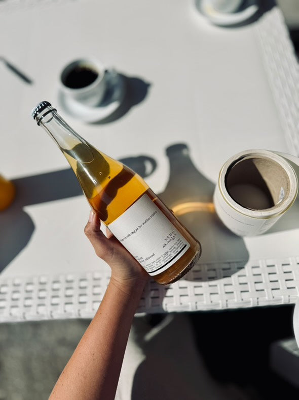 Glasflaska cider 750 ml Hjulsjö 103