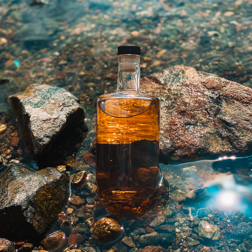 spritflaska för premiumdrycker