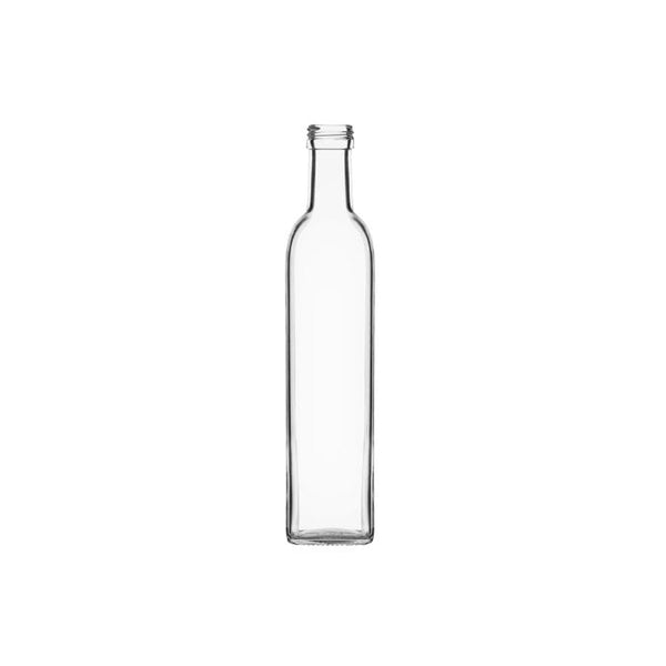 Transparent glasflaska 750ml för drycker och livsmedel