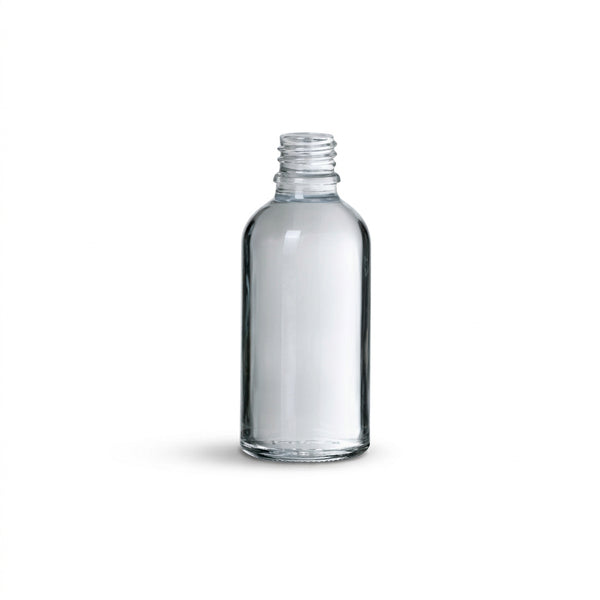 liten glasflaska 50ml för drycker och kosmetik