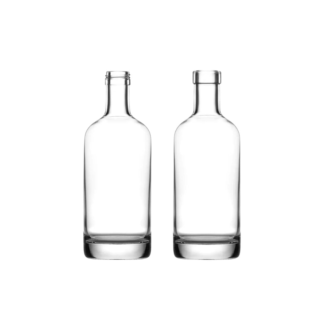 klassisk spritflaska med kork och skruv för premiumdrycker