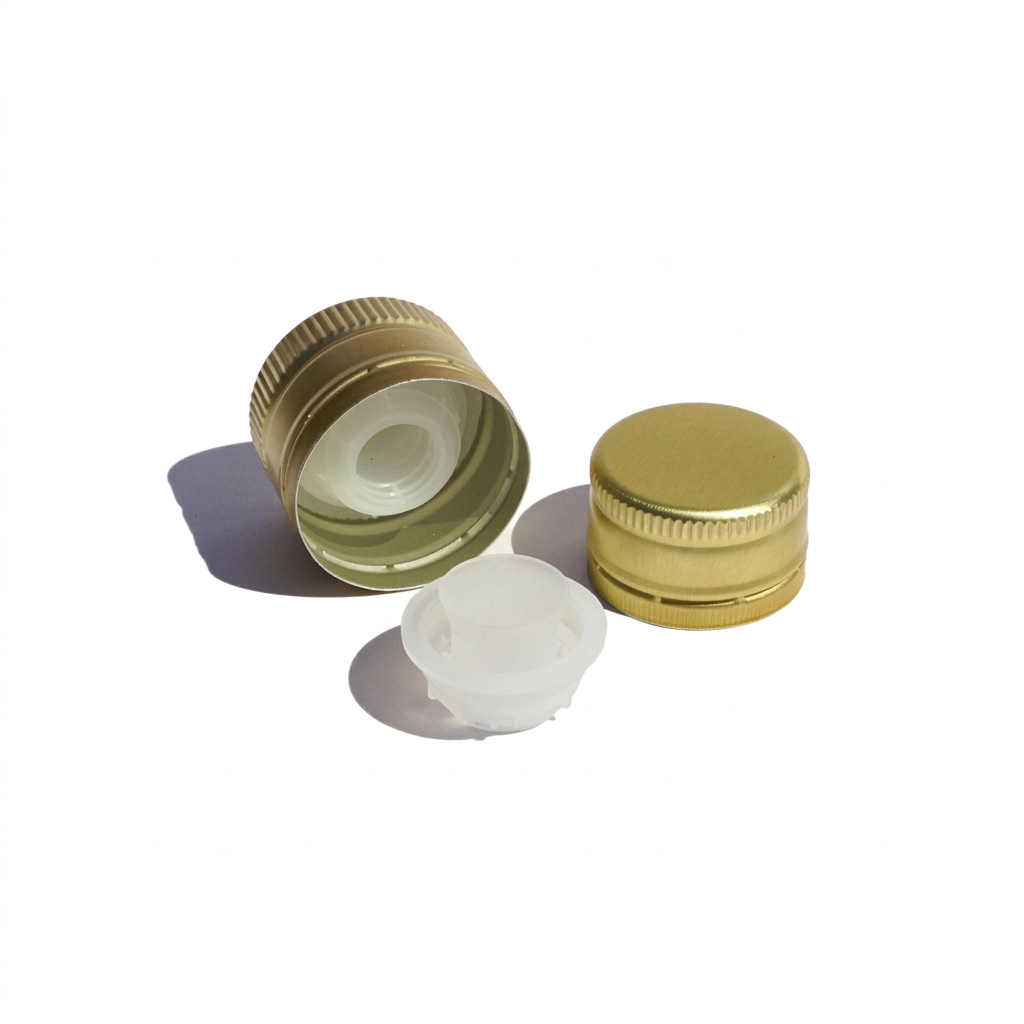 Screw cap PP for oil/vinegar – Unthreaded w. tamper-evident band