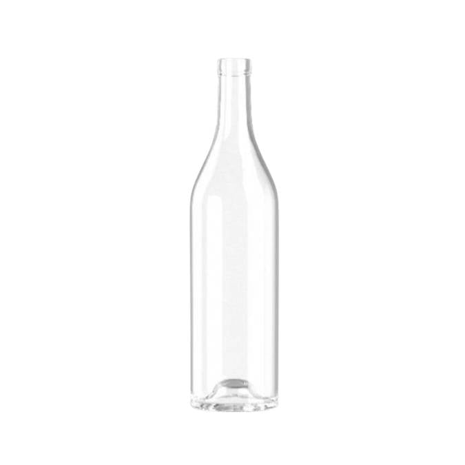 Transparent spritflaska 700ml med kork för premiumdrycker