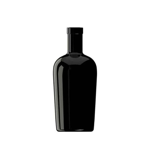 Svart spritflaska 700ml med kork för premiumdrycker