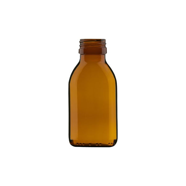 liten amber brun glasflaska Syrup till kosmetik 100 ml