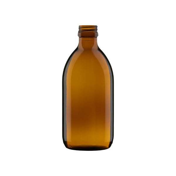 amber brun glasflaska till kosmetik 300 ml