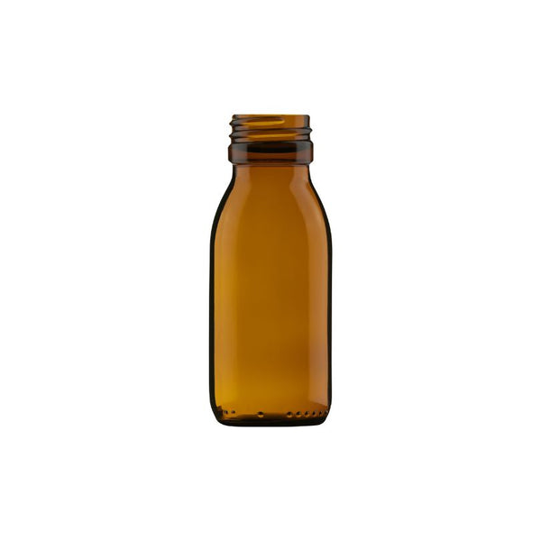 liten amber brun glasflaska Syrup till kosmetik 60 ml