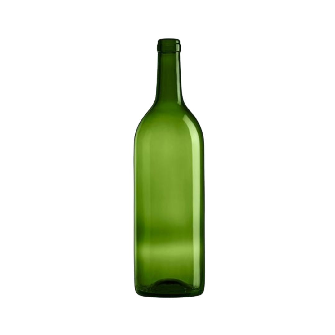 Stor grön glasflaska 1000 ml för vin