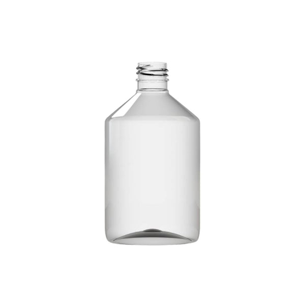 Transparent rPET-flaska för juice och kalla drycker