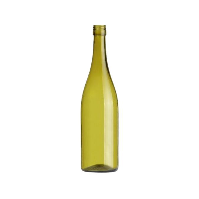 glasflaska 750ml med skruvkork för drycker och livsmedel