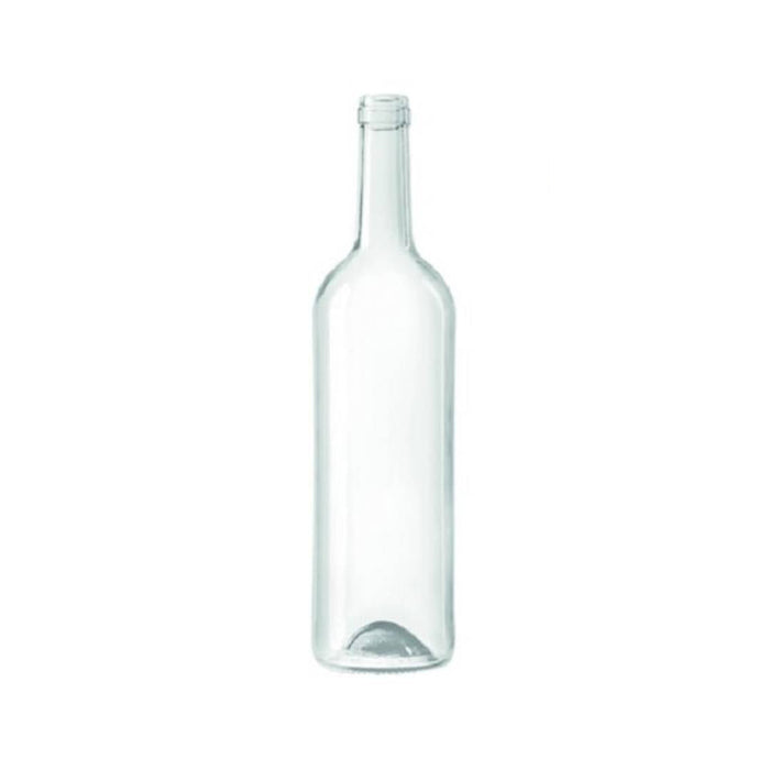 Transparent glasflaska för drycker och livsmedel