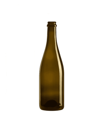 Brun glasflaska 750ml för drycker och livsmedel