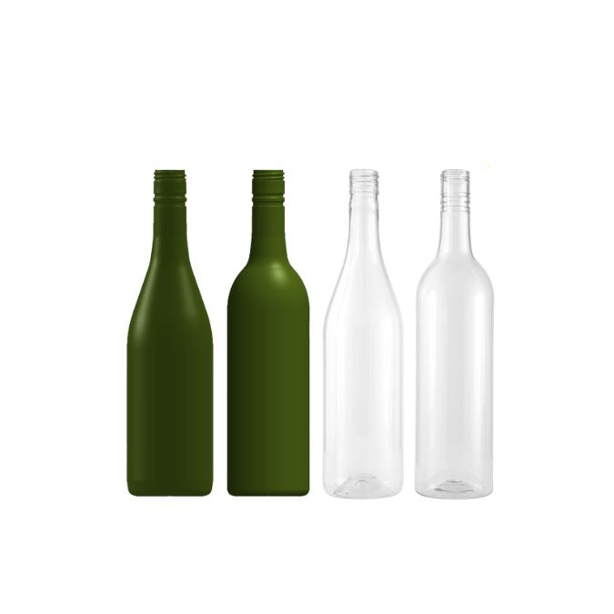 Grön rPET-flaska 750ml för juice och kalla drycker