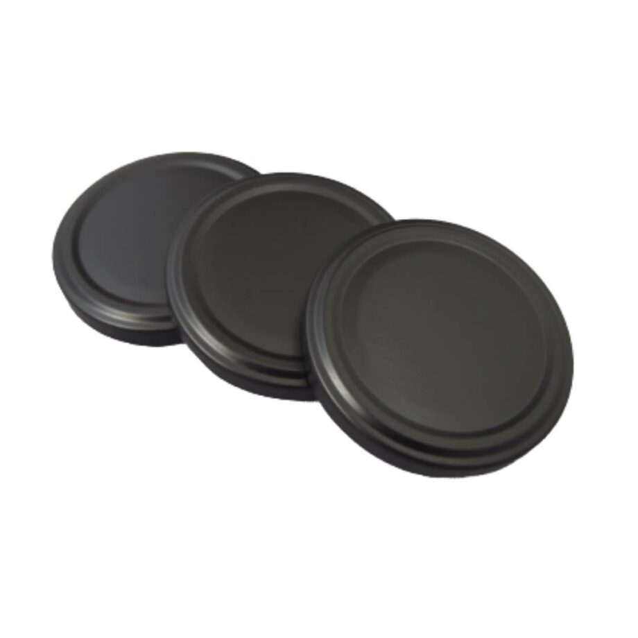 Jar lids TO RTS 66 mm - 1100 pcs - matt black