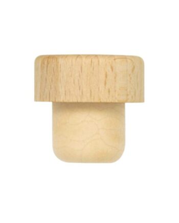 Wooden cork Bartop - wood and synthetic - 46,5x 24 mm