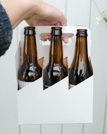 White carryhome 6-pack - bottle box