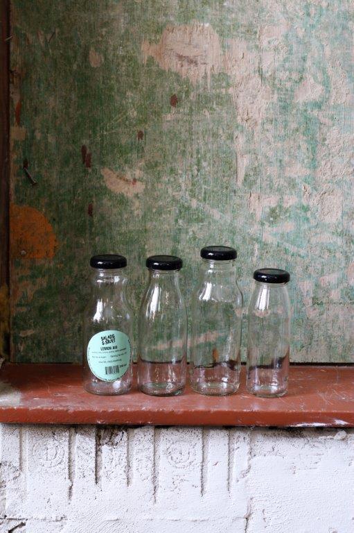 Glass bottles with screw cap