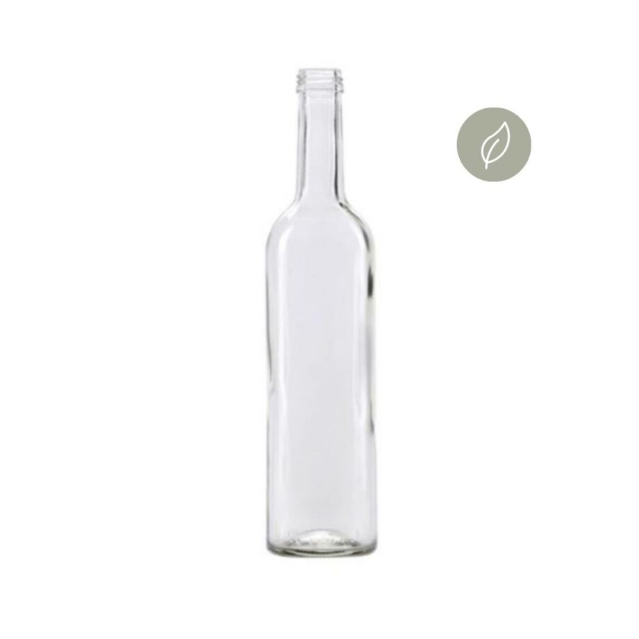 Glass bottle Spira, 500 ml - Lightweight bottle