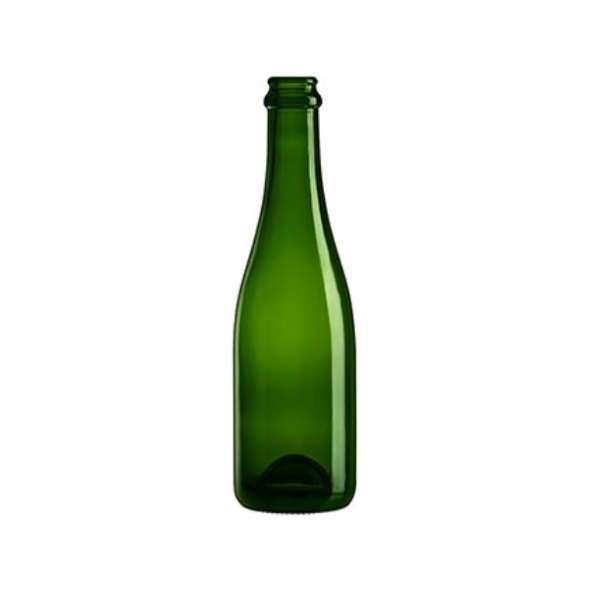Glasflaska Champenoise i grön färg som rymmmer 375ml