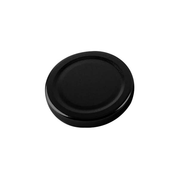 Twist off lid for glass jars, 38 mm - black