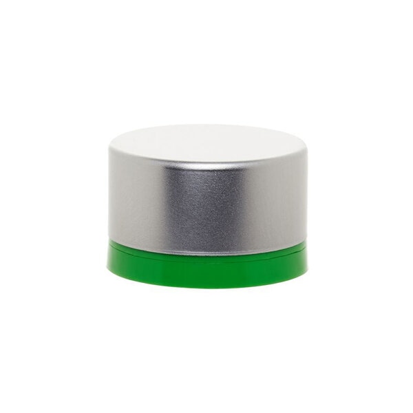 Lyxkapsyl MCA 28 mm - Silver/grön