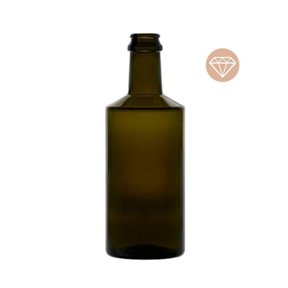 Green glass bottle Dora 750 ml