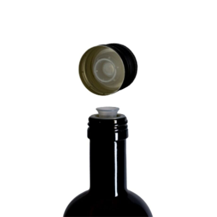 Cap for oil-vinegar bottles - black