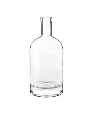 Glass bottle Nocturne 700 ml - cork - clear color