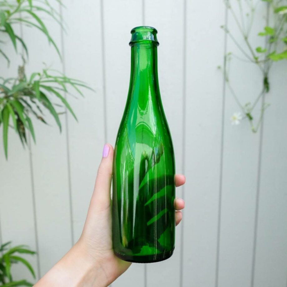 Grön Glasflaska Champagne 375 ml
