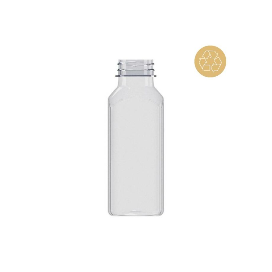 Fyrkantig PET-flaska 33 cl
