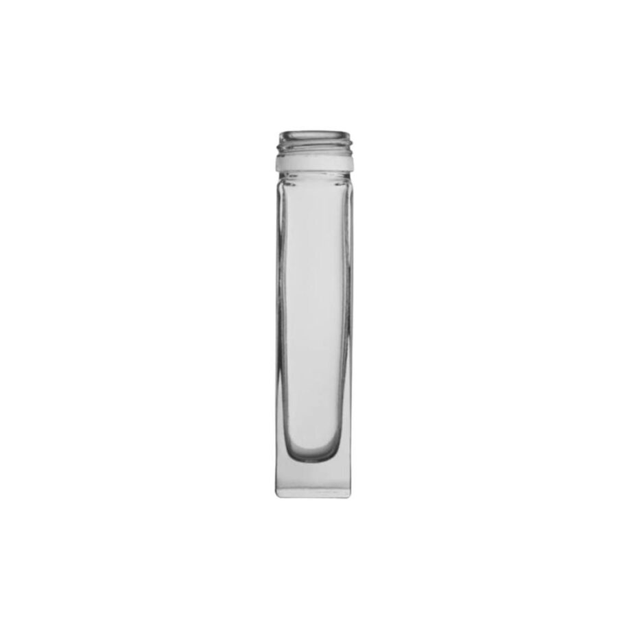 Liten glasflaska 50 ml - Sample - Fyrkantig flaska