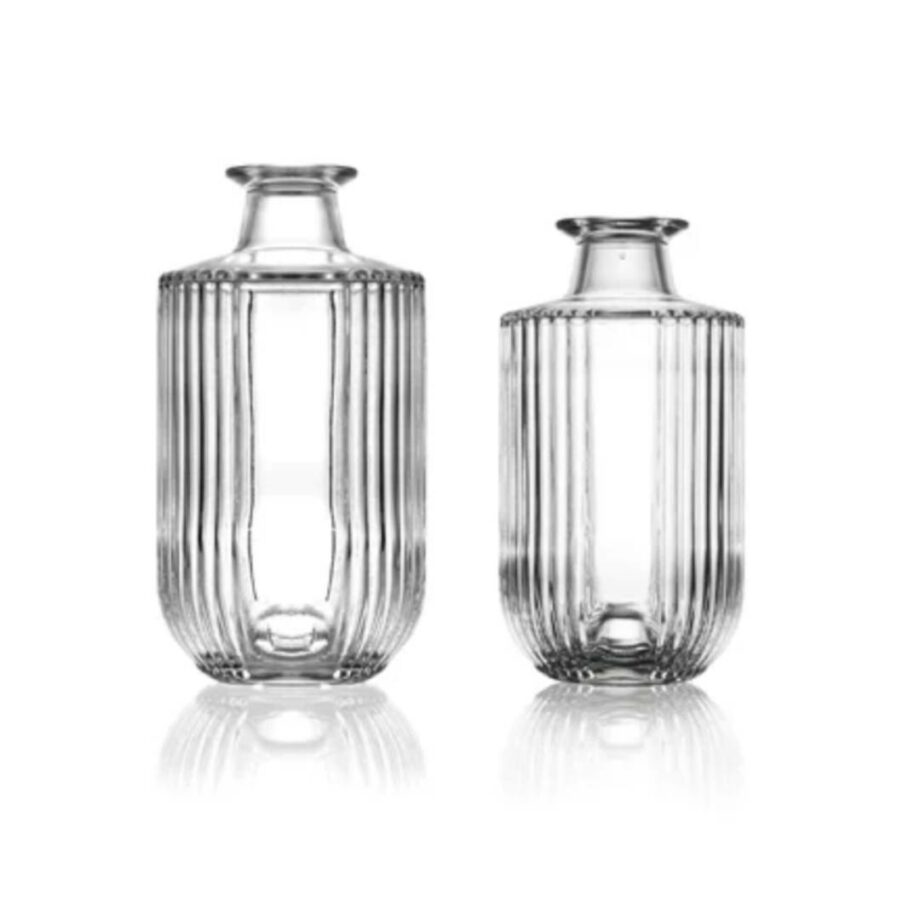 Glasflaskor i serie - Lyra Vintage 700 ml, kork - 500 ml & 700 ml