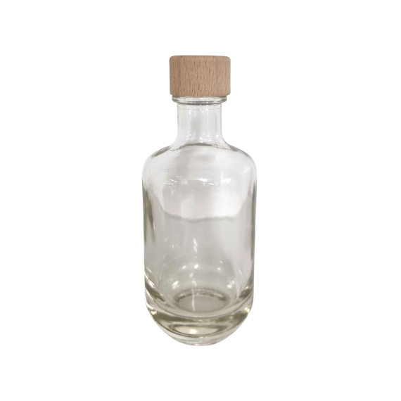 Small spirits bottle with screw cap - 100 ml - extra clear glass