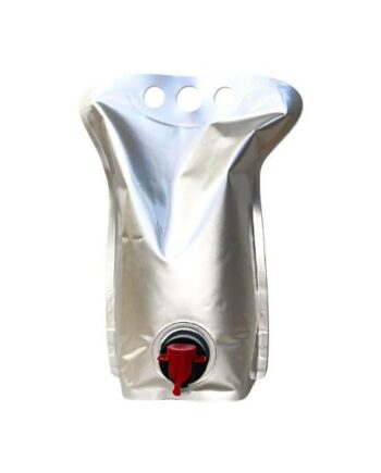 Stand-up pouch 1.5 Liter with tap - silver