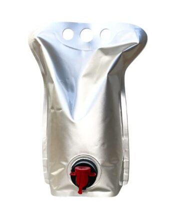 Wine Pouch 3 Liter with tap - silver