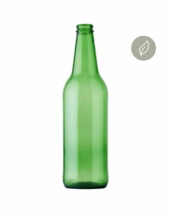Green glass bottle 500 ml - Piwo no. 2